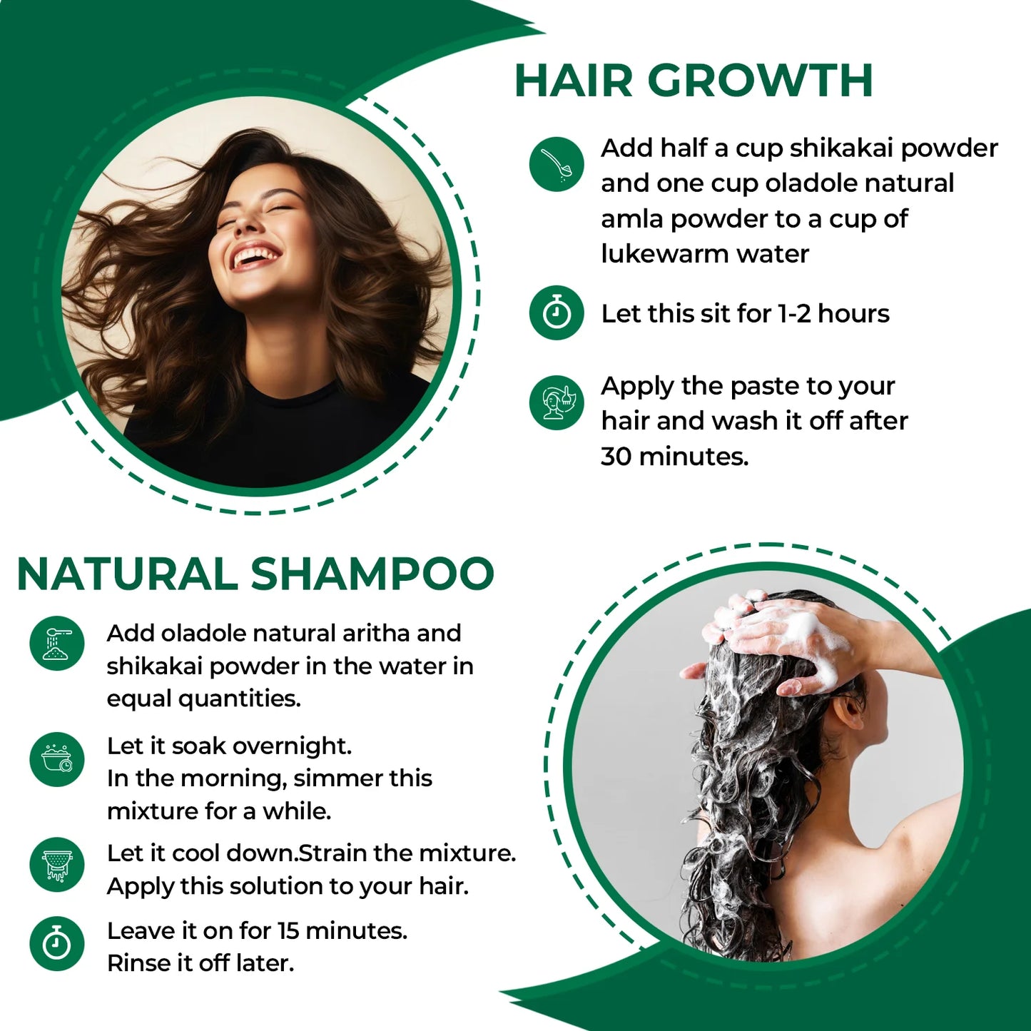 Oladole Natural Organic Shikakai Powder Hair Care