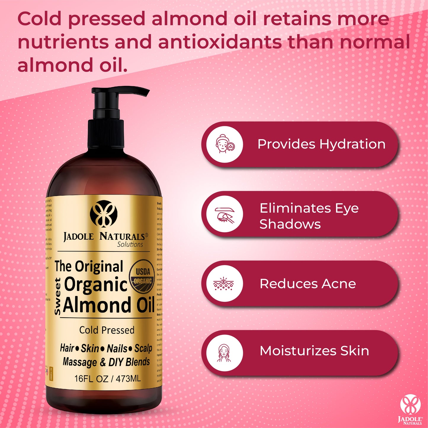 The Orginal Organic Sweet Almond Oil 240ml