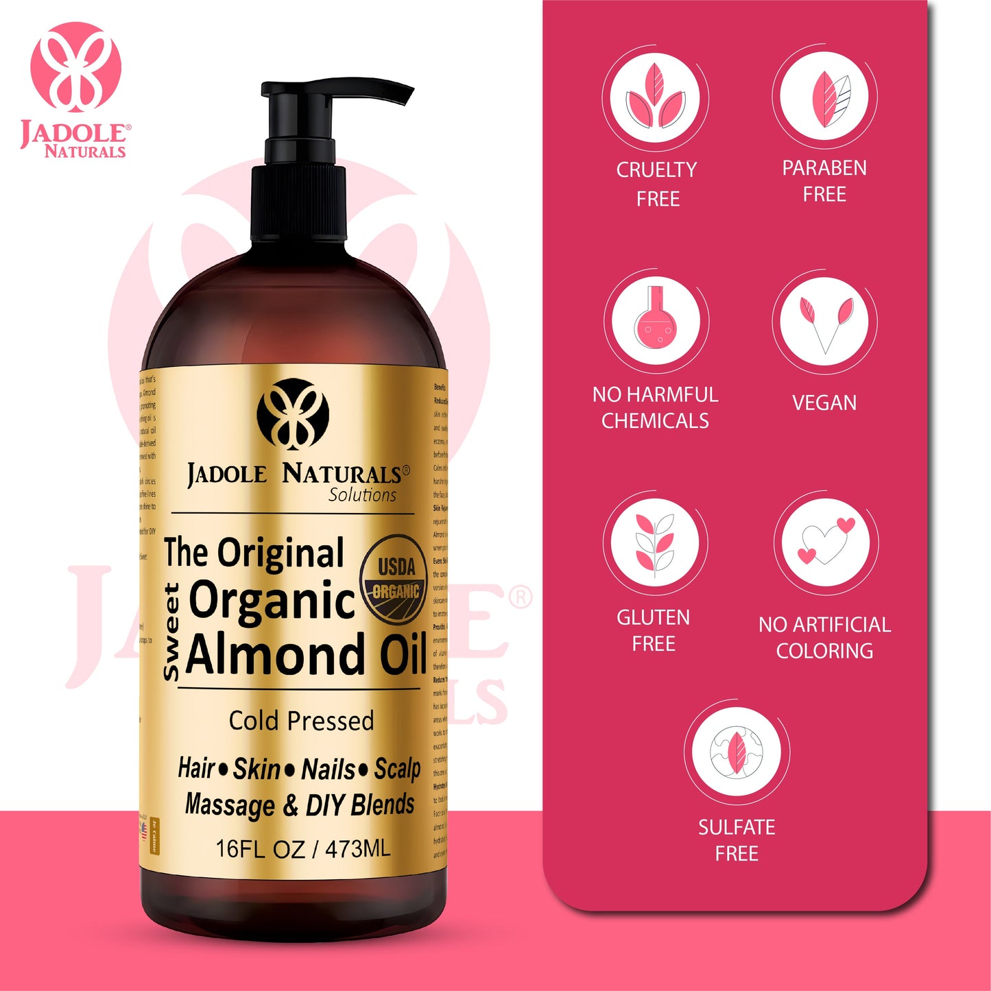 The Orginal Organic Sweet Almond Oil 240ml