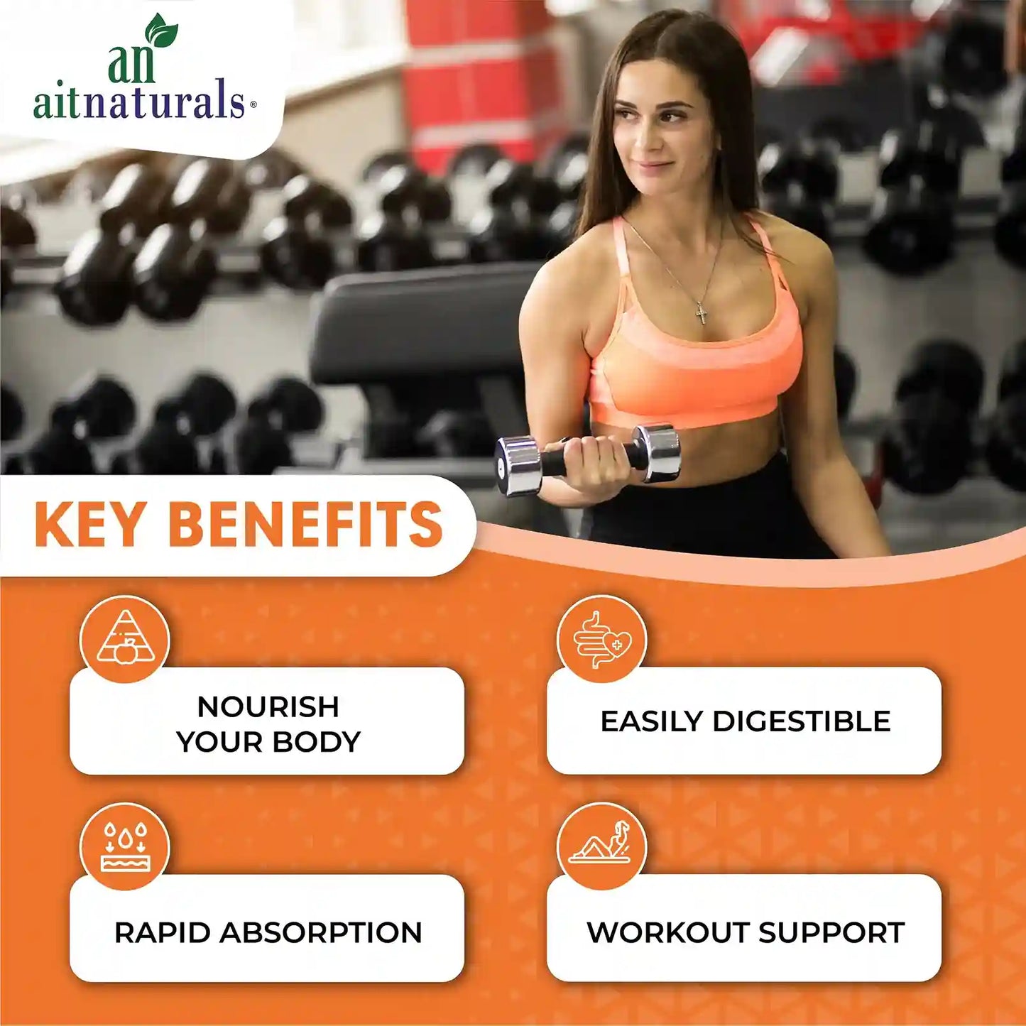 Aitnaturals Organic Protein - Banana Flavour