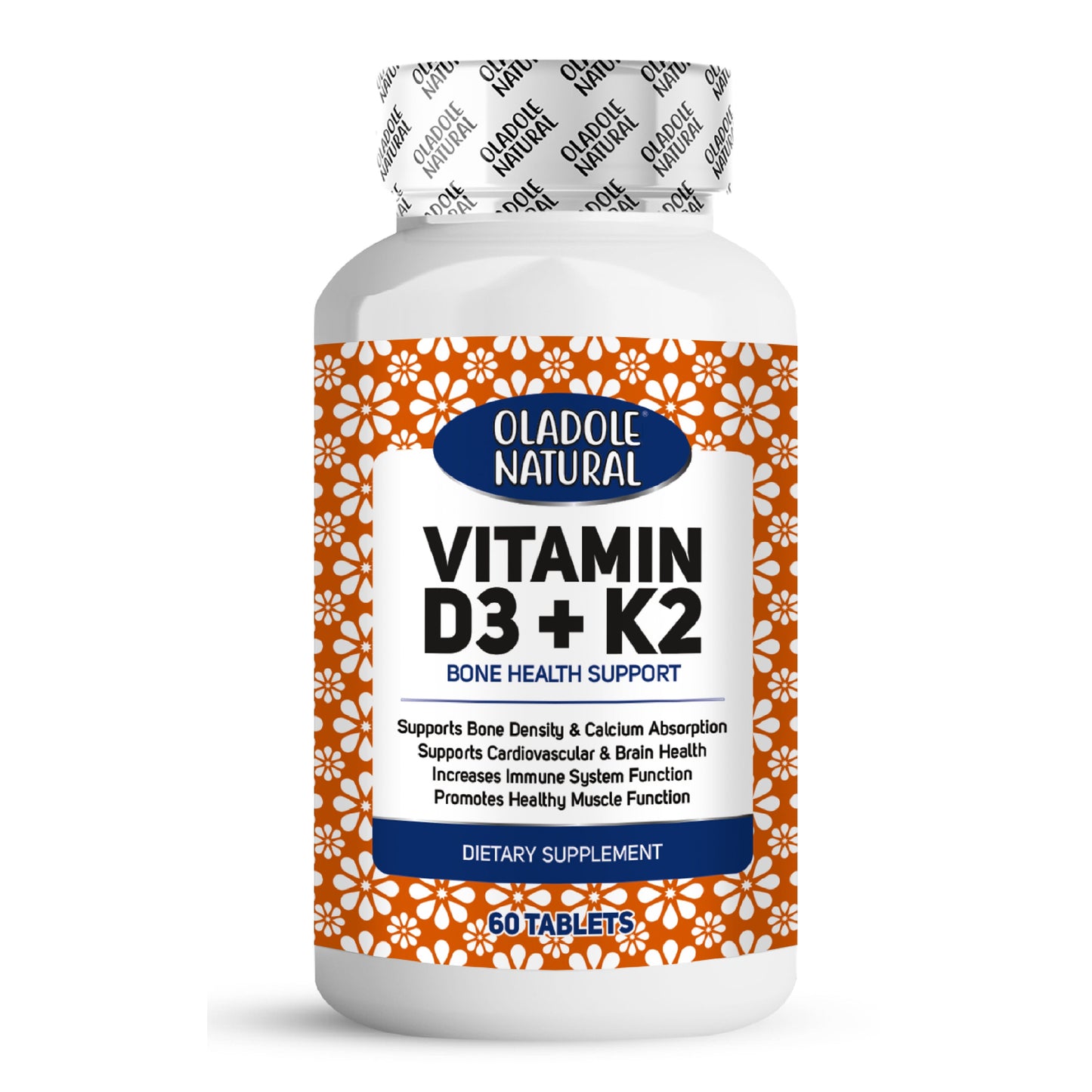Vitamin D3 5000 IU + K2 Bone Health Support 60 Softgels