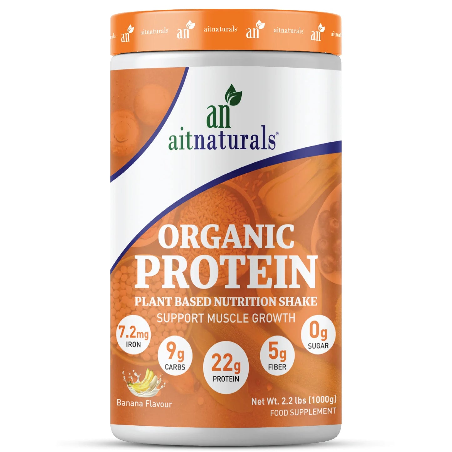Aitnaturals Organic Protein - Banana Flavour