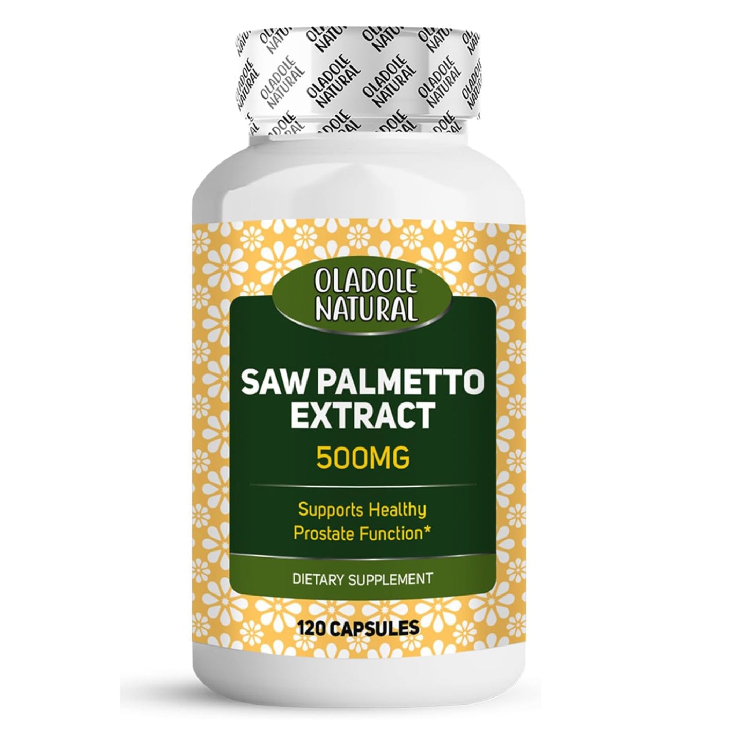Oladole Natural Saw Palmetto Extract 500mg 120 Capsules