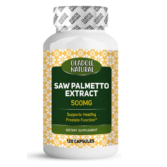 Oladole Natural Saw Palmetto Extract 500mg 120 Capsules
