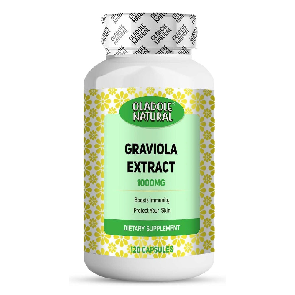Oladole Natural Graviola Extract 1000mg 120 Capsules