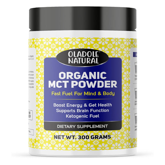 Oladole Natural Organic MCT Powder Fast Fuel for Brain & Body - 300g