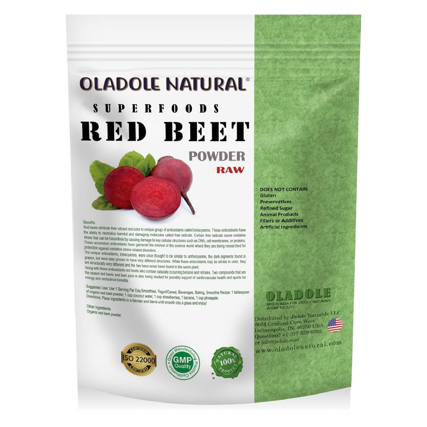 Oladole Natural Organic Red Beet Root Powder 100g