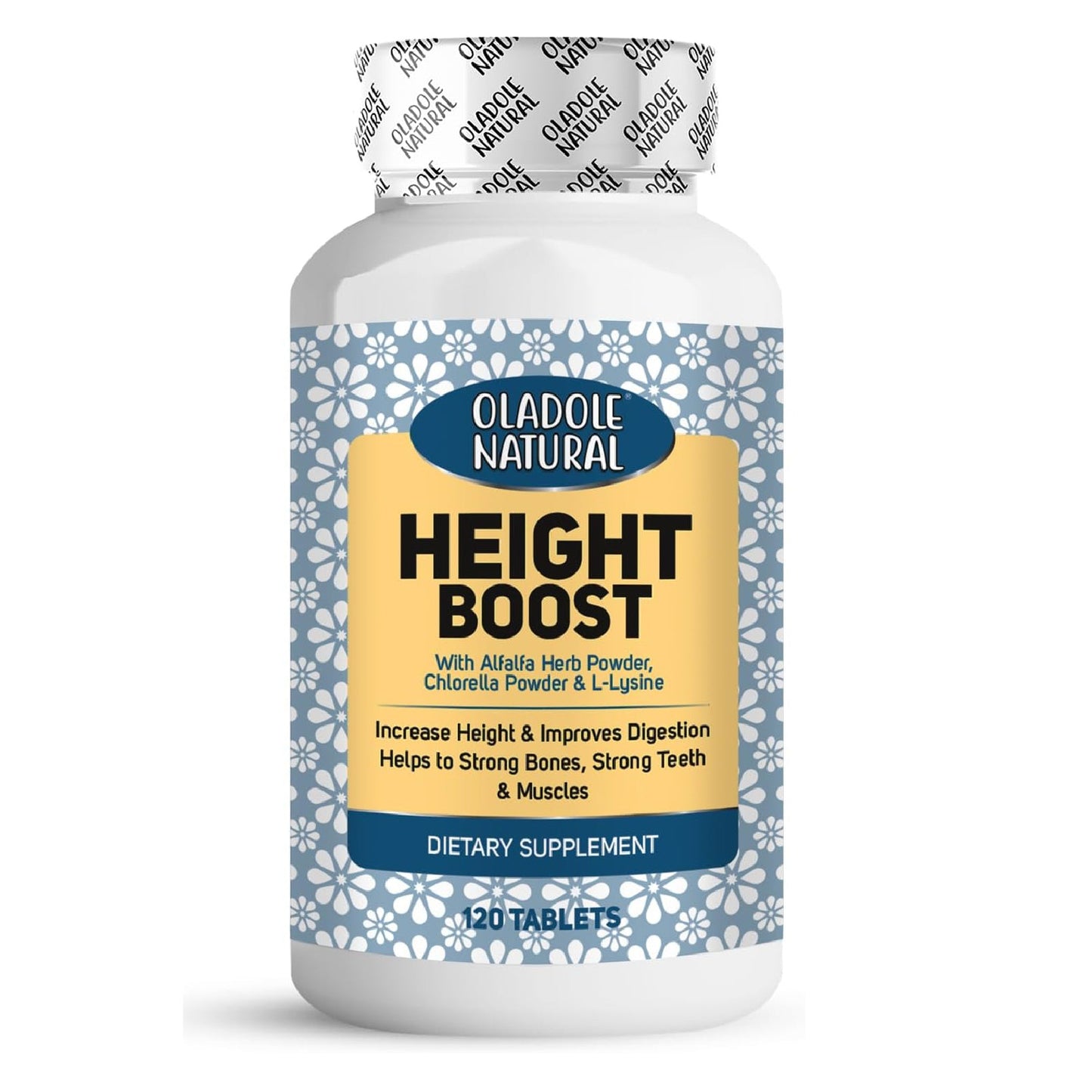 Oladole Natural Height Boost Tablets for Height Growth – 120 Tablets