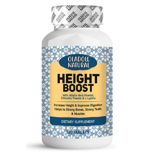 Oladole Natural Height Boost Tablets for Height Growth – 120 Tablets