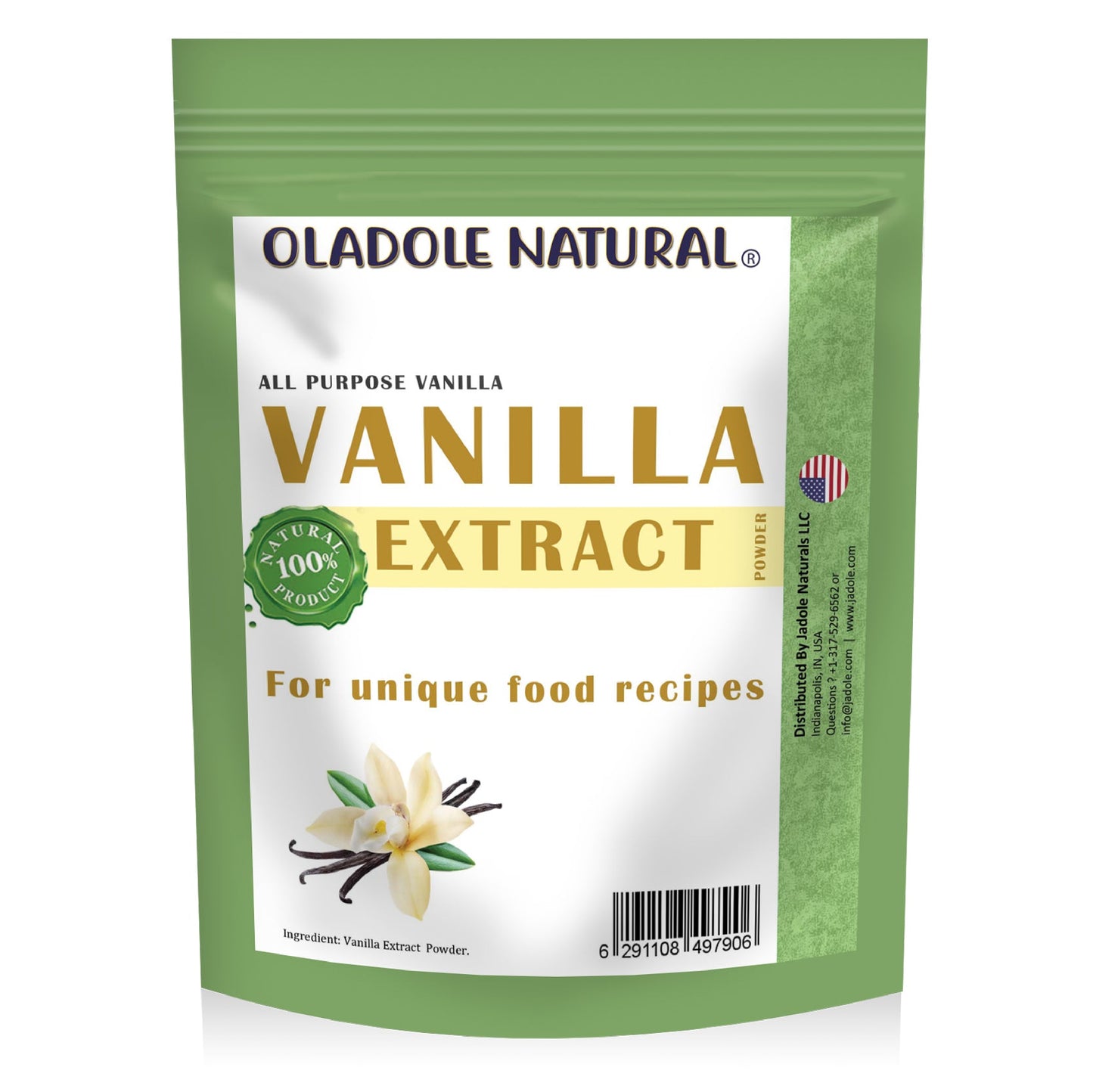 Oladole Natural Vanilla Extract Powder 50g