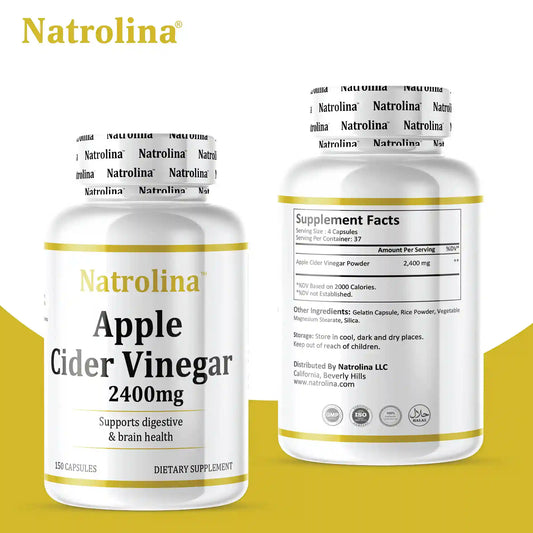 Natrolina Apple Cider Vinegar 2400mg, 150 Capsules