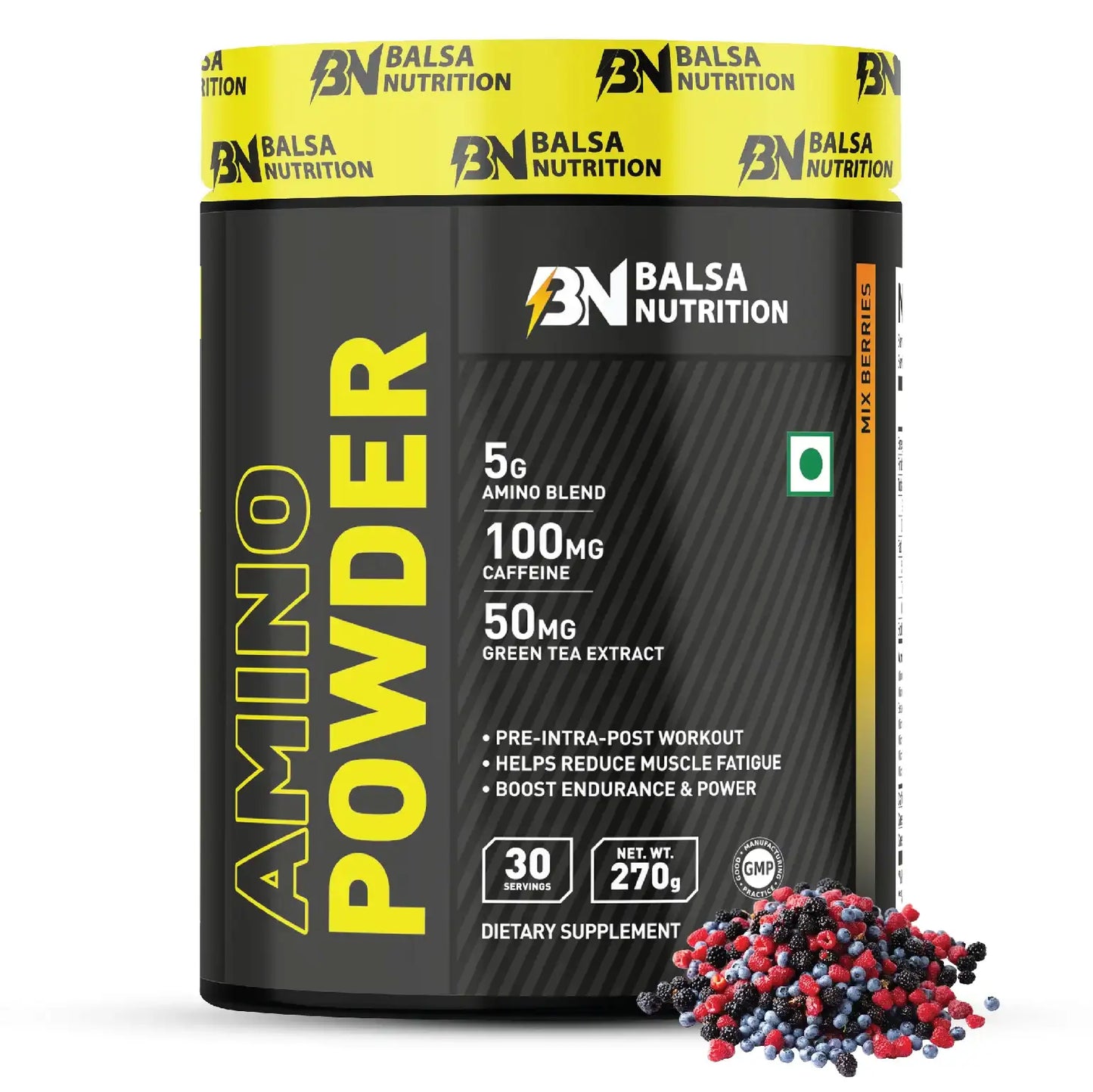 Balsa Nutrition Amino Energy - 270g, 30 Serving (Mixed Berry)
