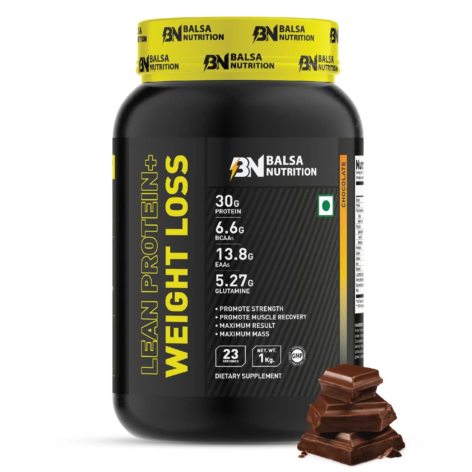 بالسا نيوتريشن - بروتين قليل الدسم + مسحوق إنقاص الوزن بنكهة الشوكولاتة، 1 كجم