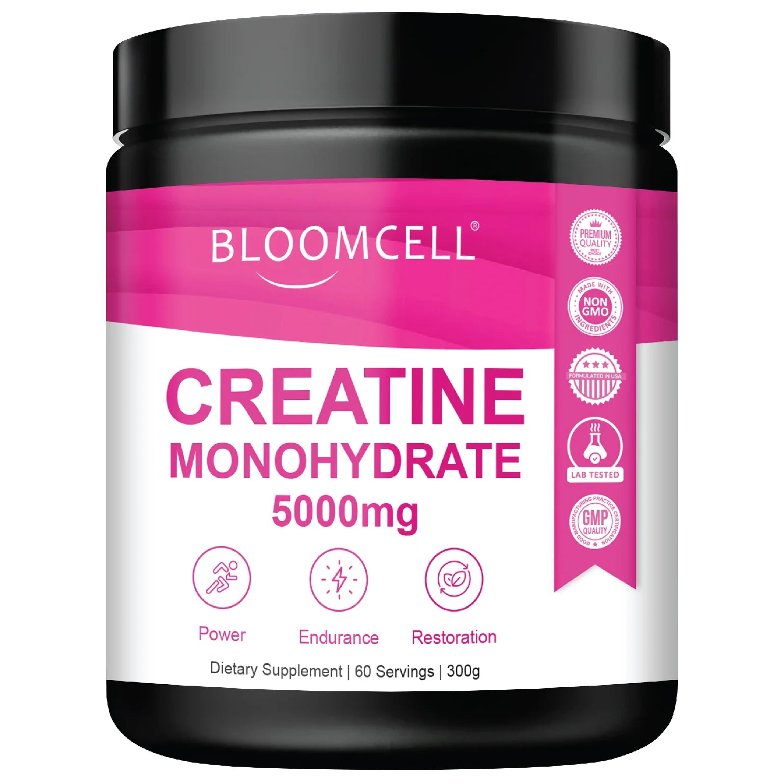 مسحوق بلومسيل كرياتين أحادي الهيدرات ميكرونيزد بدون نكهة - 300 غرام 