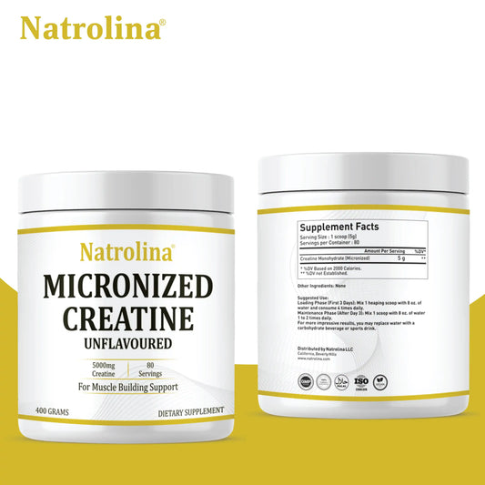 Natrolina Micronized Creatine Monohydrate Powder