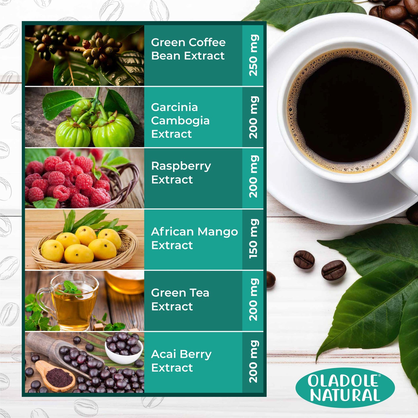 Oladole Natural Slimming Coffee Cappuccino 150g 10 Packets