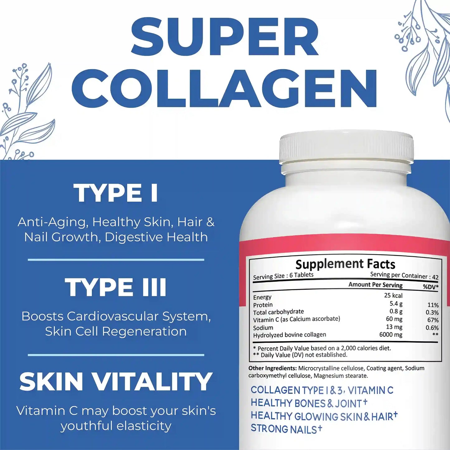 Usadoll Super collagen + Vitamin C - 252 Tablets
