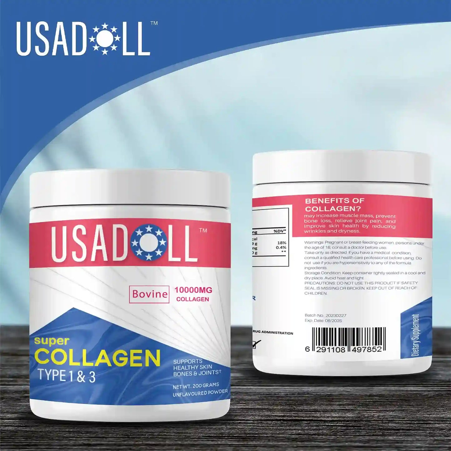 Usadoll Super Collagen Peptide Powder Type 1 & 3