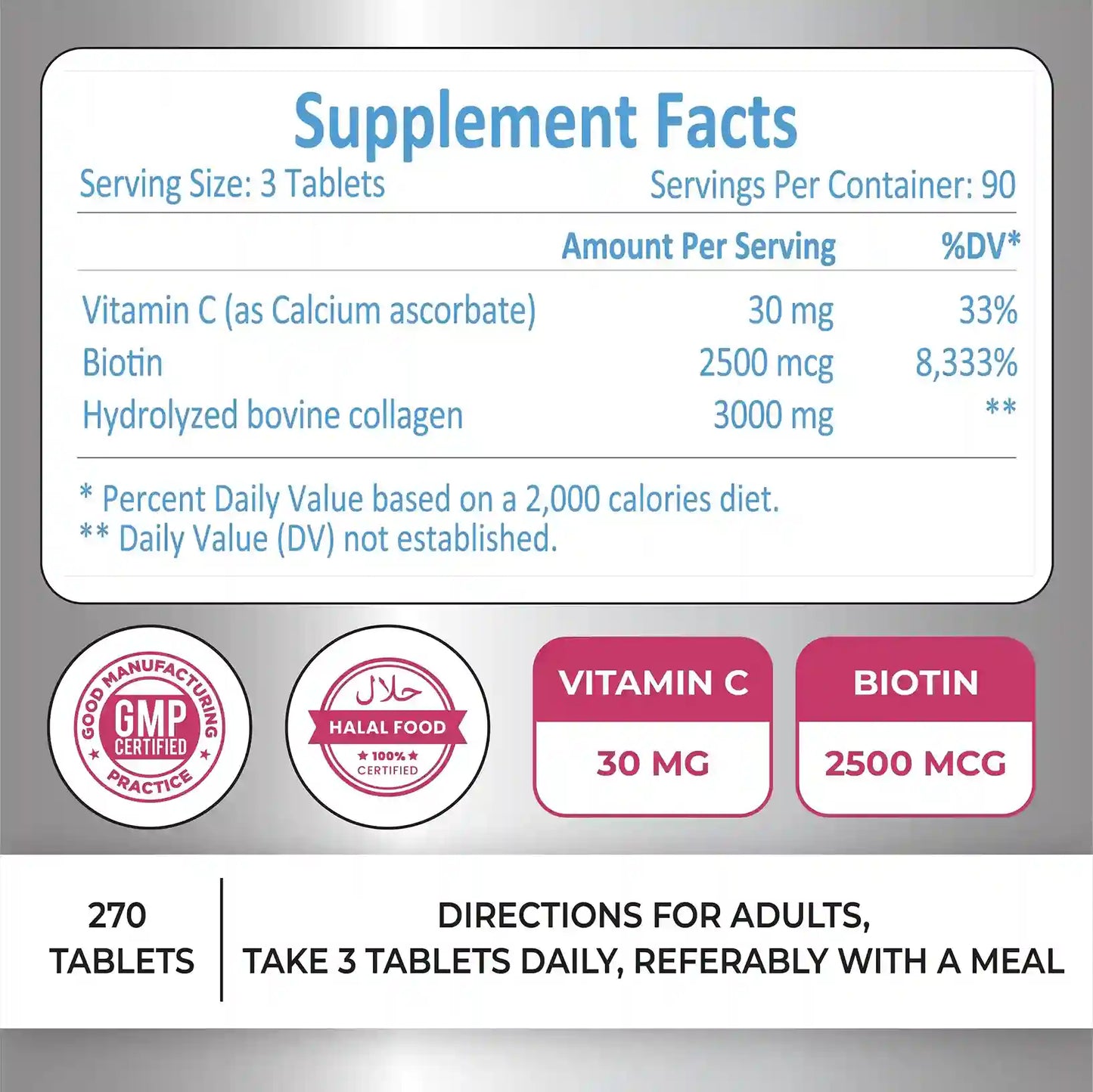 Lilfull Collagen Peptides - 270 Tablets