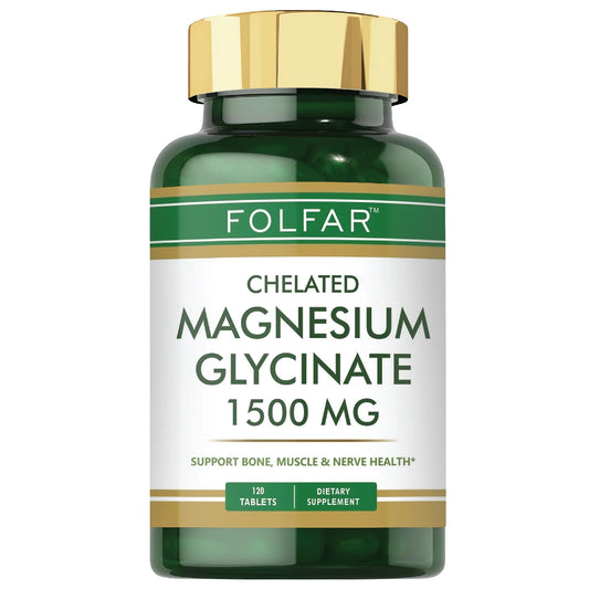Folfar Magnesium Glycinate 1500mg, 120 Tablets