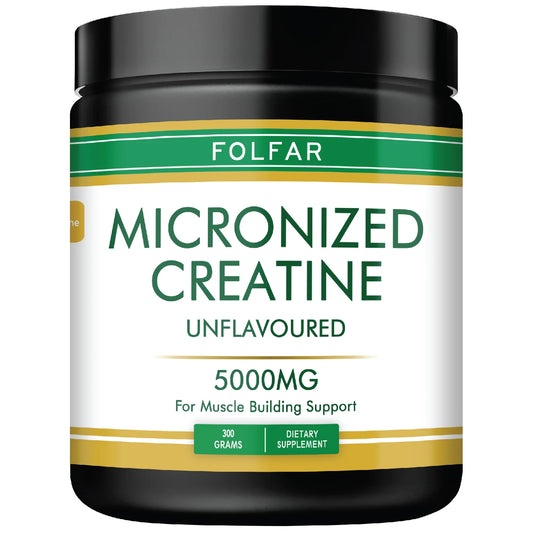 Folfar Creatine Monohydrate Powder- 300g (Unflavored)