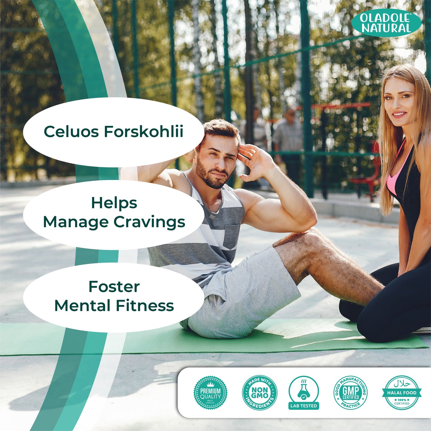 Oladole Natural Forskolin Extract for Weight Loss 500mg 120 Capsules