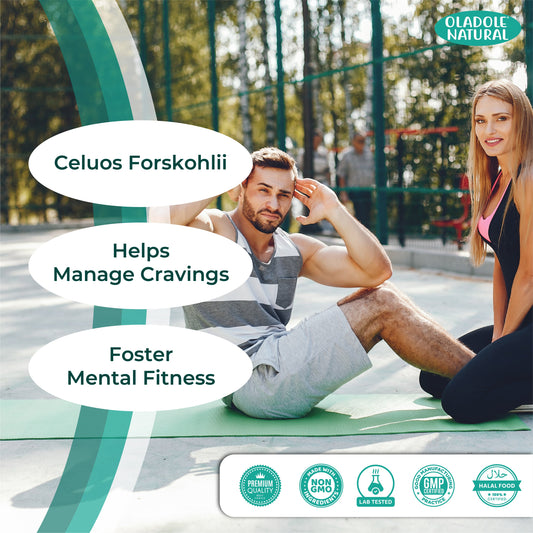 Oladole Natural Forskolin Extract for Weight Loss 500mg 120 Capsules