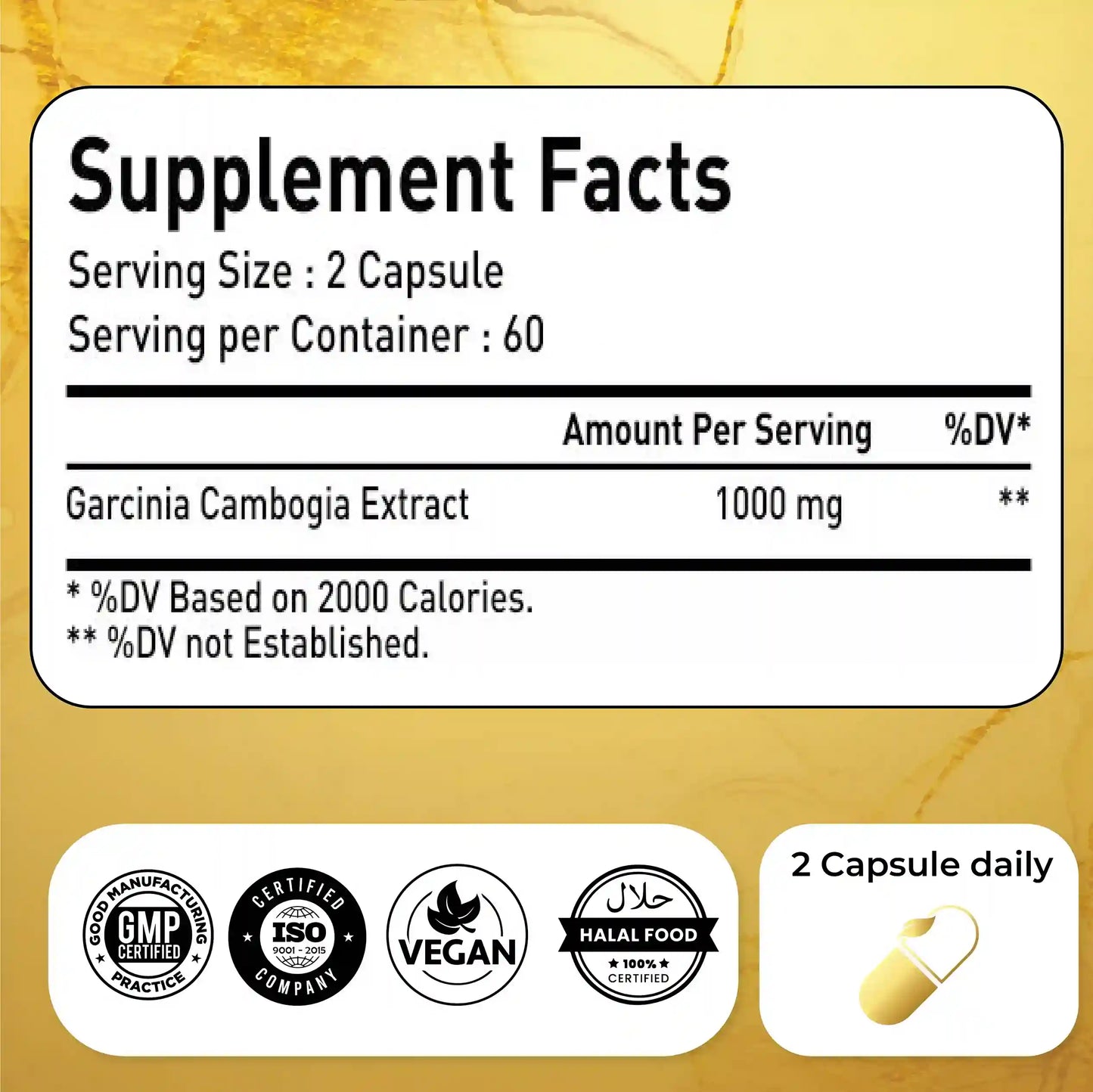 Natrolina Garcinia Cambogia 1000mg - 120 Capsules
