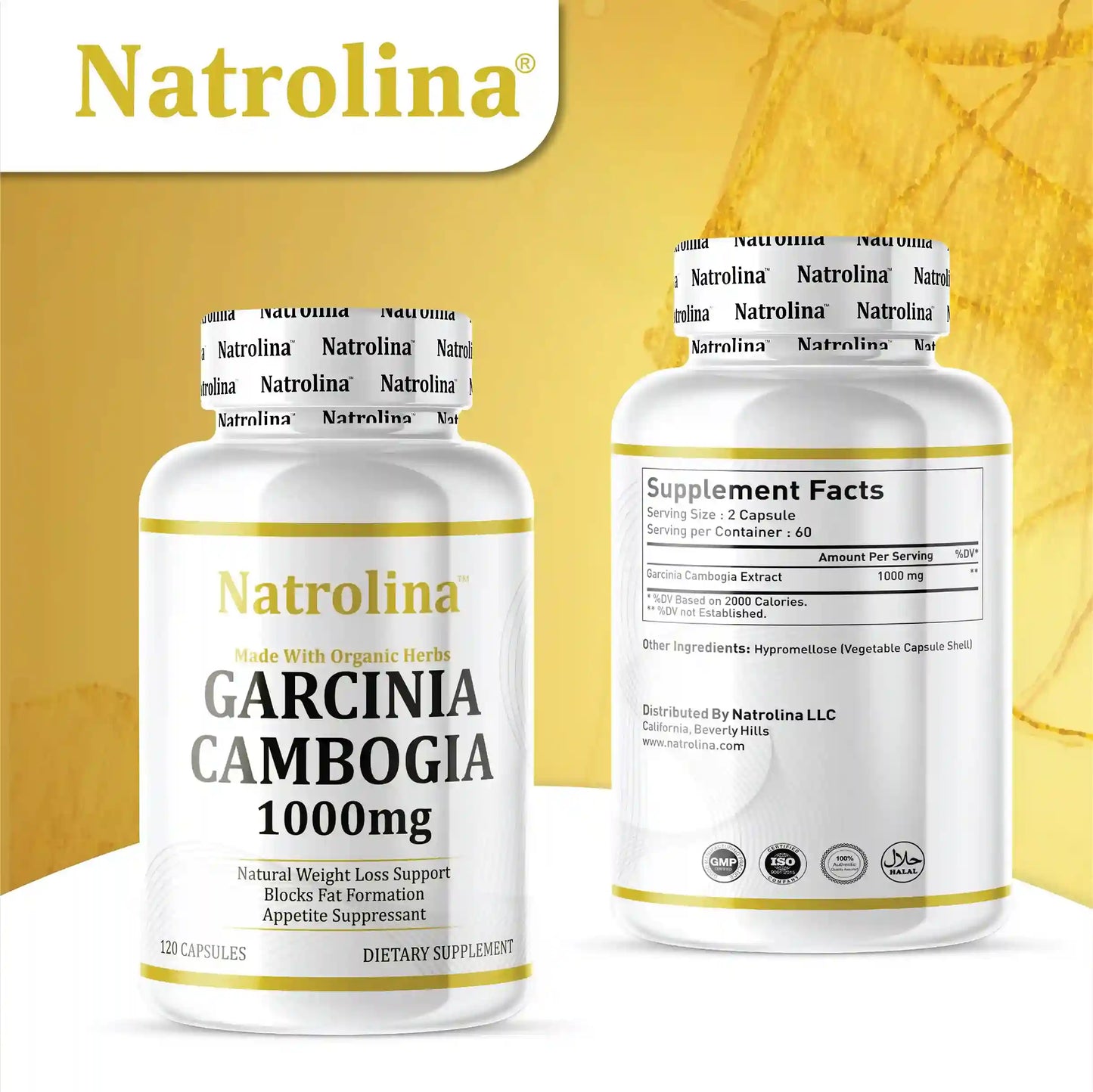 Natrolina Garcinia Cambogia 1000mg - 120 Capsules