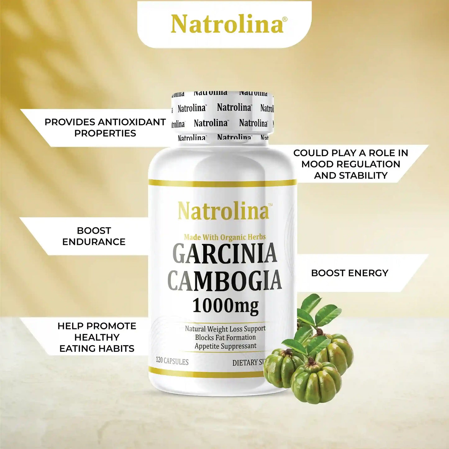 Natrolina Garcinia Cambogia 1000mg - 120 Capsules