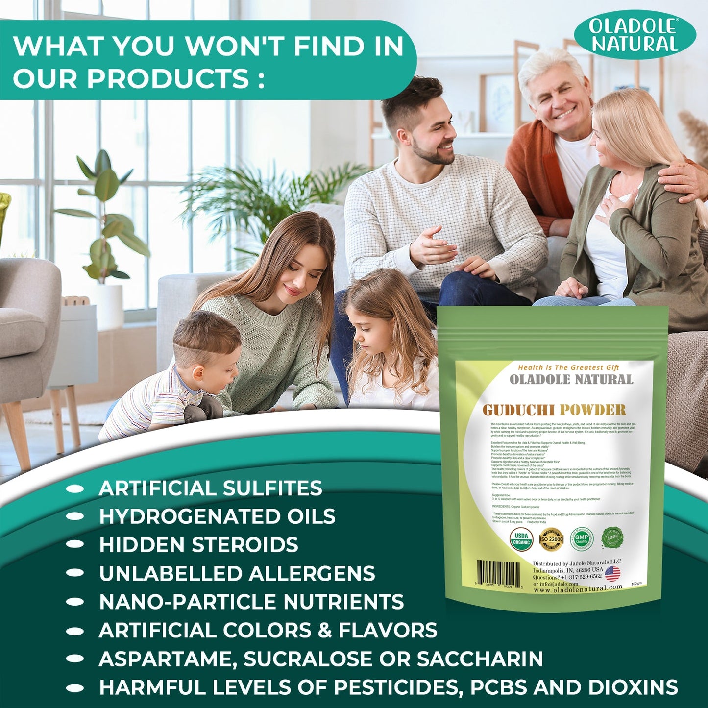 Oladole Natural Guduchi Powder 100g