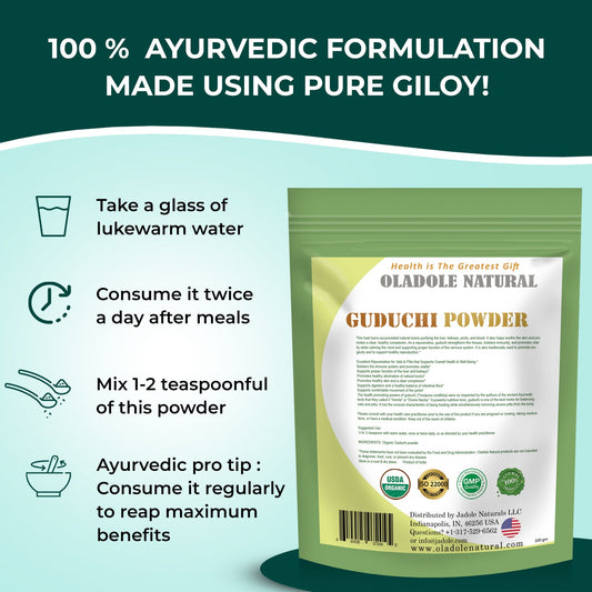 Oladole Natural Guduchi Powder 100g
