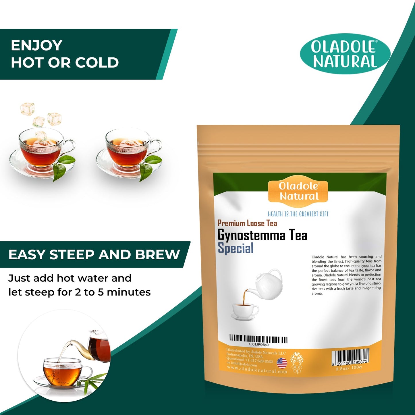 Oladole Natural Gynostemma Tea, 100g
