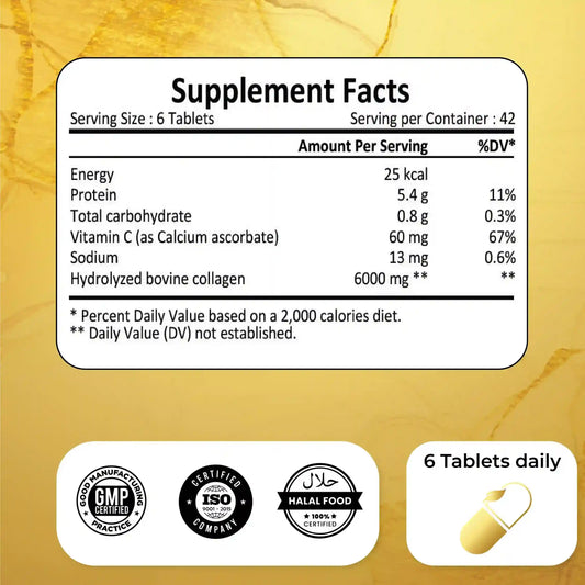 Natrolina Super Collagen 6000mg,Vitamin C 250Tablets