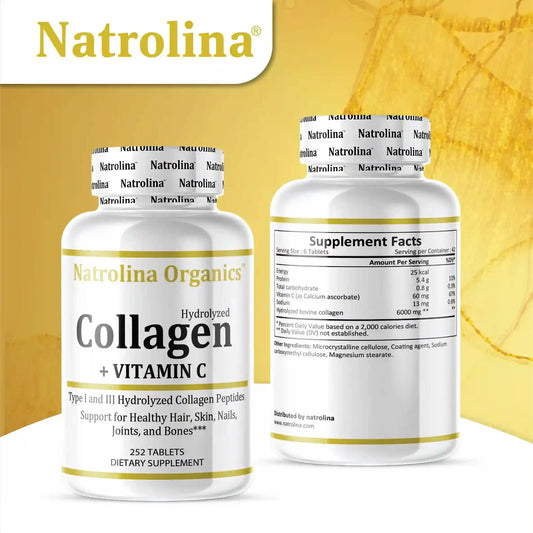 Natrolina Super Collagen 6000mg,Vitamin C 250Tablets