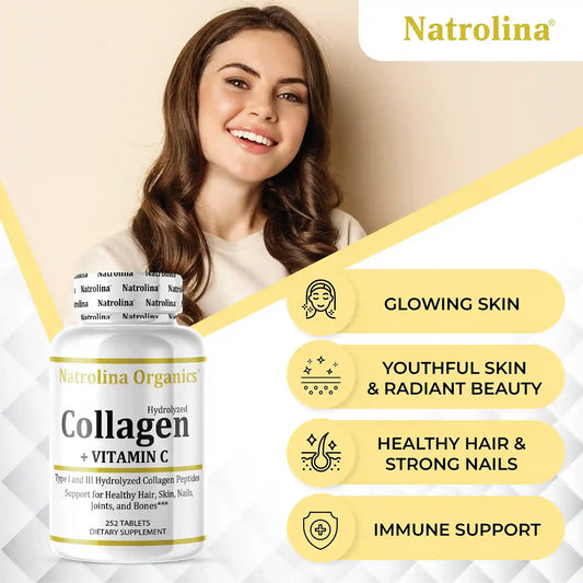 Natrolina Super Collagen 6000mg,Vitamin C 250Tablets