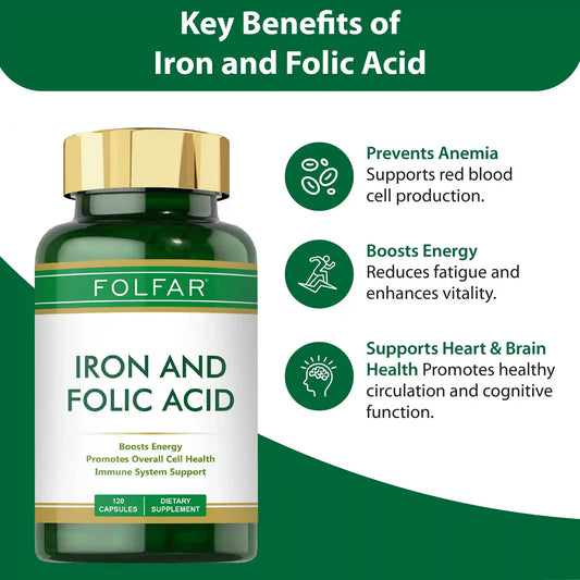 Folfar Iron+Folic Acid 120 Capsules