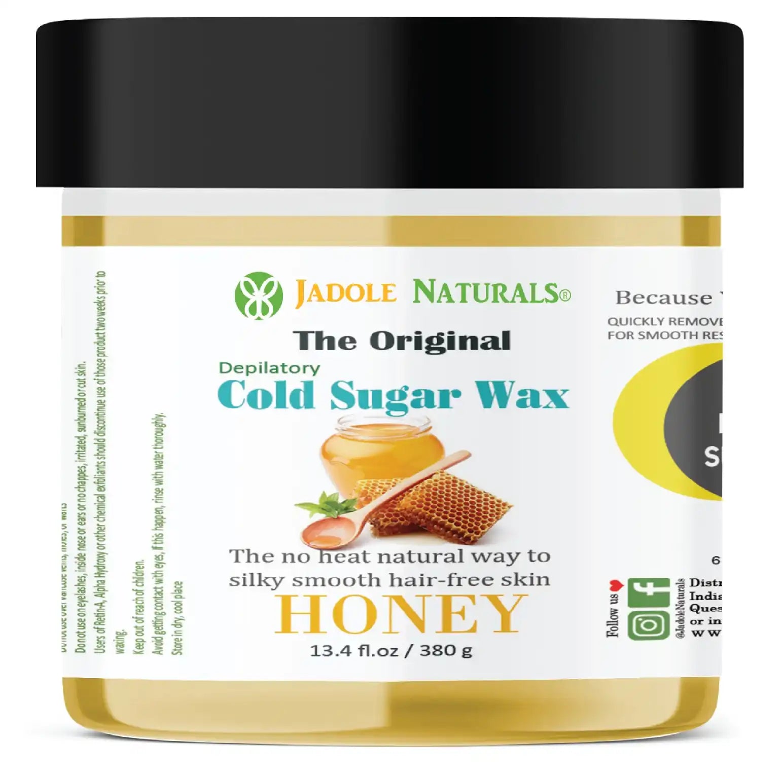 إزالة الشعر بالشمع البارد والسكر والعسل 250 جرام