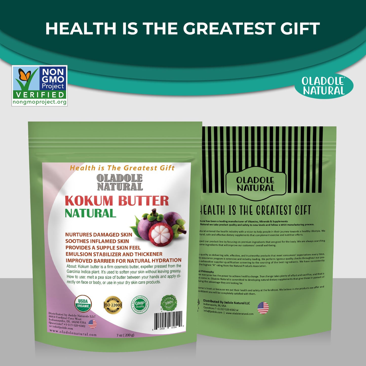 Oladole Natural Raw Kokum Butter 200g