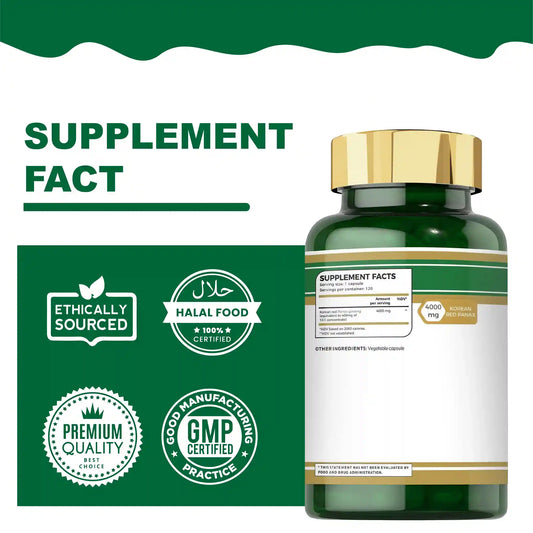 Folfar Korean Panax Ginseng Extract - 120 Capsules