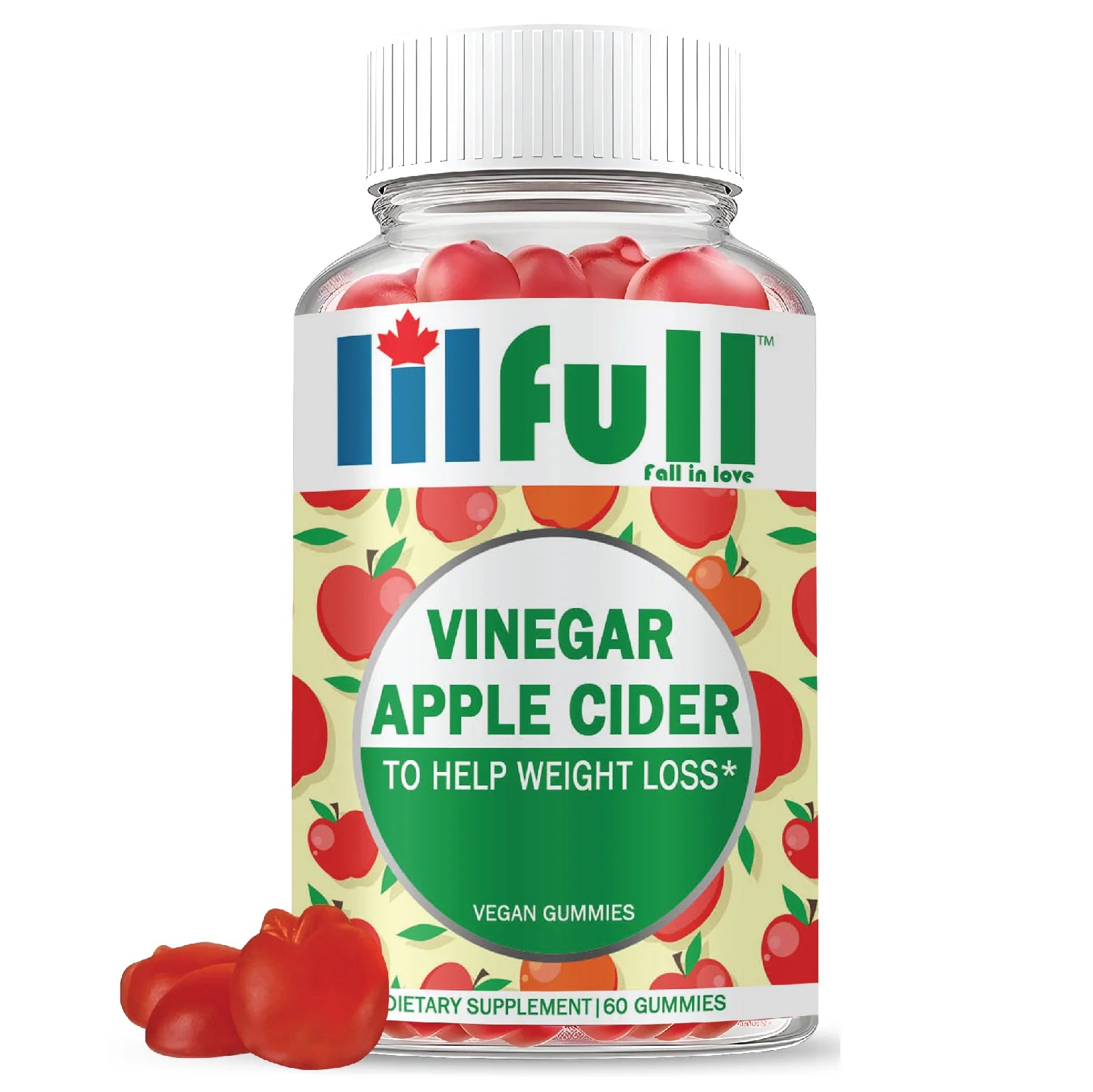Lilfull Apple Cider Vinegar 1000mg 60 Vegan Gummies