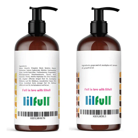 Lilfull Cellulite Massage Oil, Hot Cream & Brush Massager Set