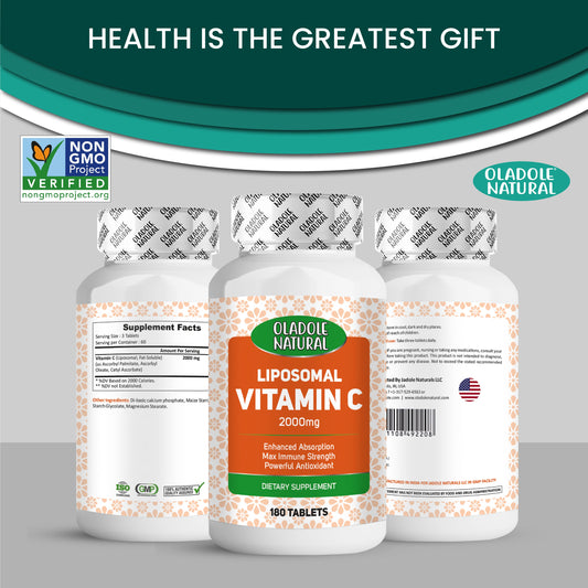 Liposomal Vitamin C 2000mg- 180 Tablets