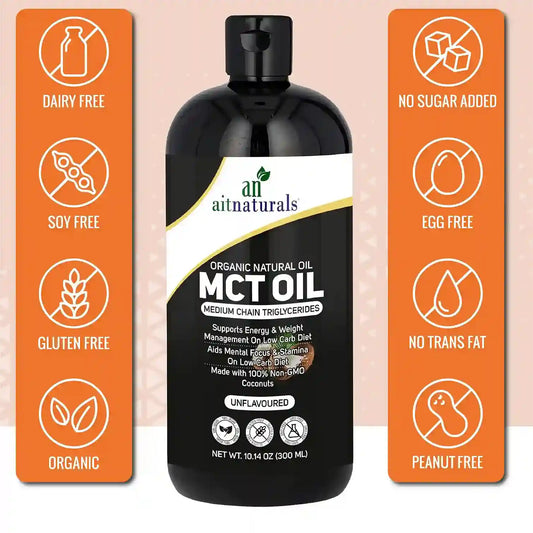 Aitnaturals Organic MCT Oil from Coconuts