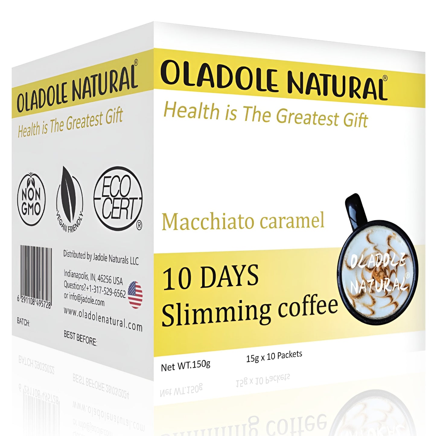 Oladole Natural Macchiato Caramel Slimming Coffee 15g x 10 Packets