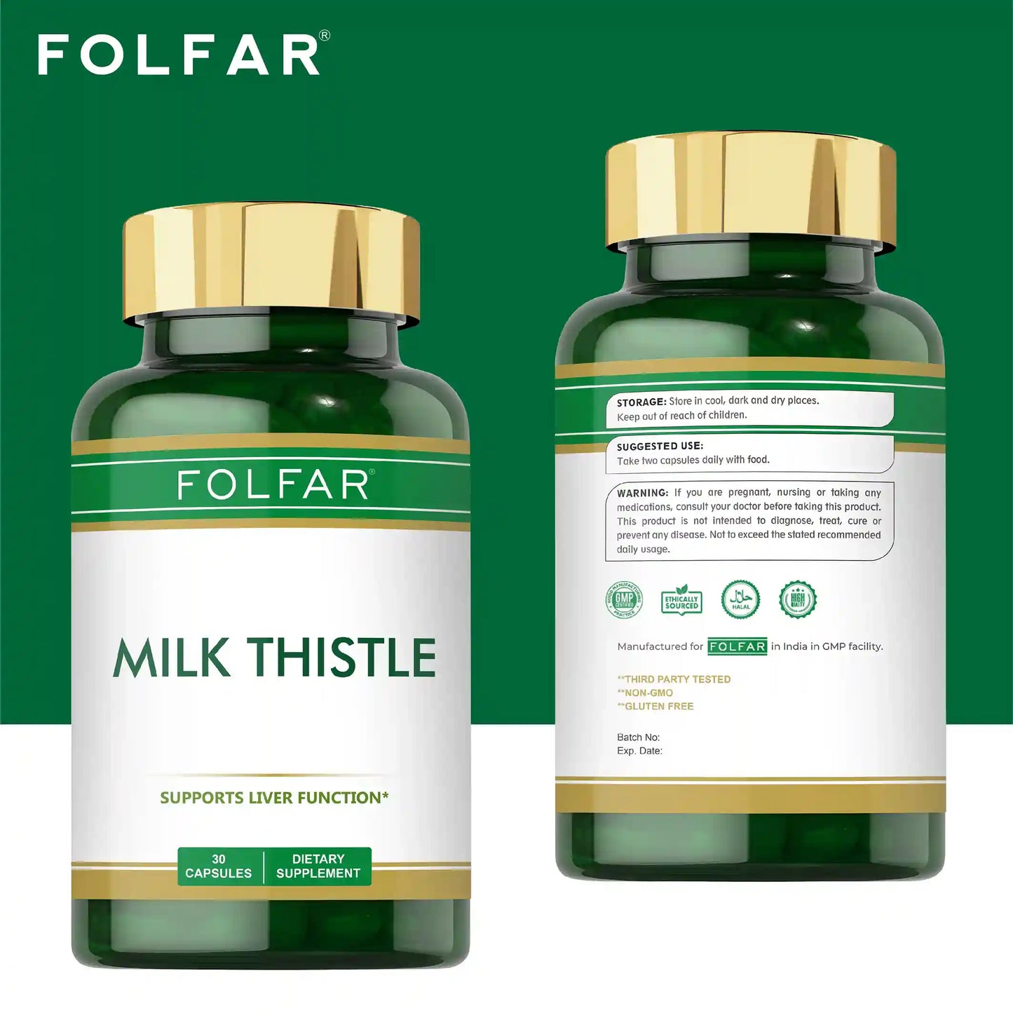 Folfar Milk Thistle Capsules – 30 Capsules