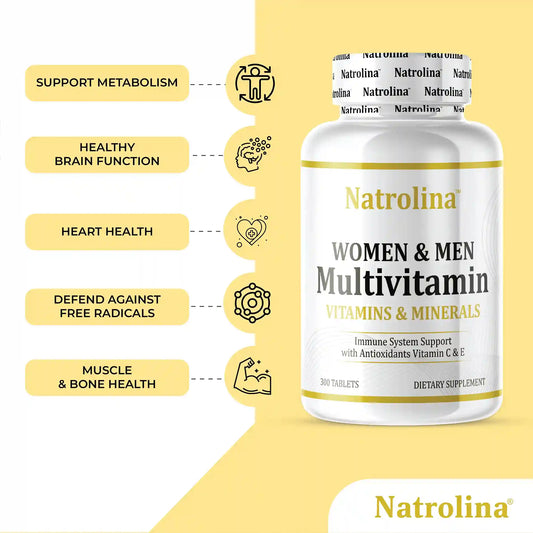 Natrolina Adults Multivitamin for Men & Women | 300 Tablets