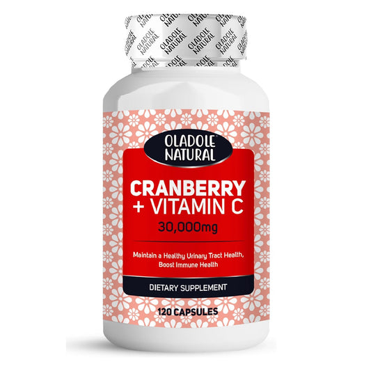 Cranberry (30,000 mg) + Vitamin C 120 Capsules