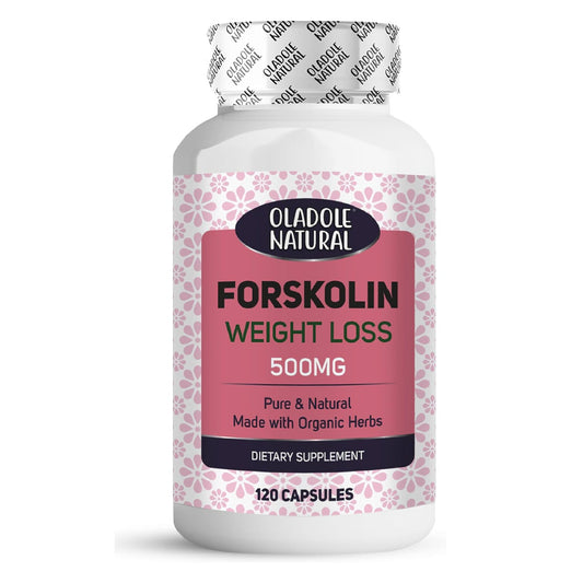 Oladole Natural Forskolin Extract for Weight Loss 500mg 120 Capsules