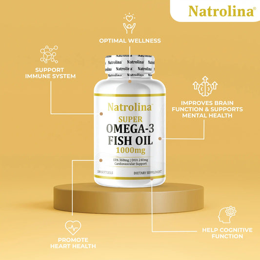 Natrolina Super Omega 3 Fish Oil 1000mg 100 Softgels